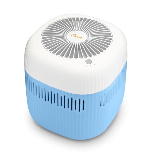 Crane Evaporative Humidifier With Wick Filter, Dishwasher Safe Tank, UV Light, Invisible Mist Evaporative Humidifiers for Bedroom, Nursery, Office, Easy Clean Humidifier 1.9L Tank, Up To 250 SQ FT - Image 1
