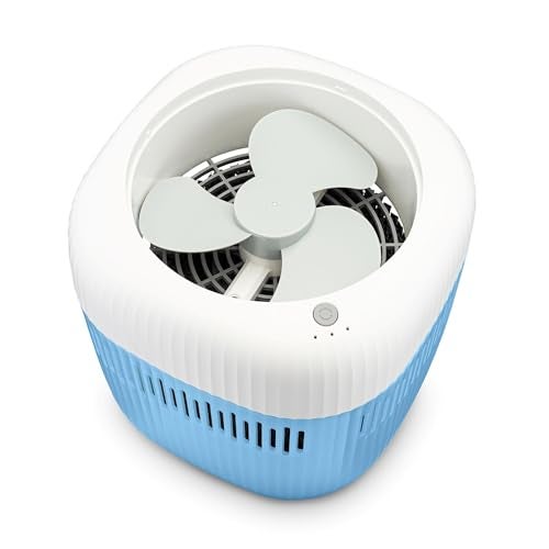 Crane Evaporative Humidifier With Wick Filter, Dishwasher Safe Tank, UV Light, Invisible Mist Evaporative Humidifiers for Bedroom, Nursery, Office, Easy Clean Humidifier 1.9L Tank, Up To 250 SQ FT - Image 2