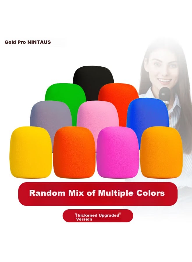 Nintaus Pj-hm*10 Microphone Cap, Foam Cover, Anti-slip Cover, Anti-spray Cover, Anti-slip Ring, Anti-drop Ring, Thickened Special Protective Accessories, Colorful, Thickened Version