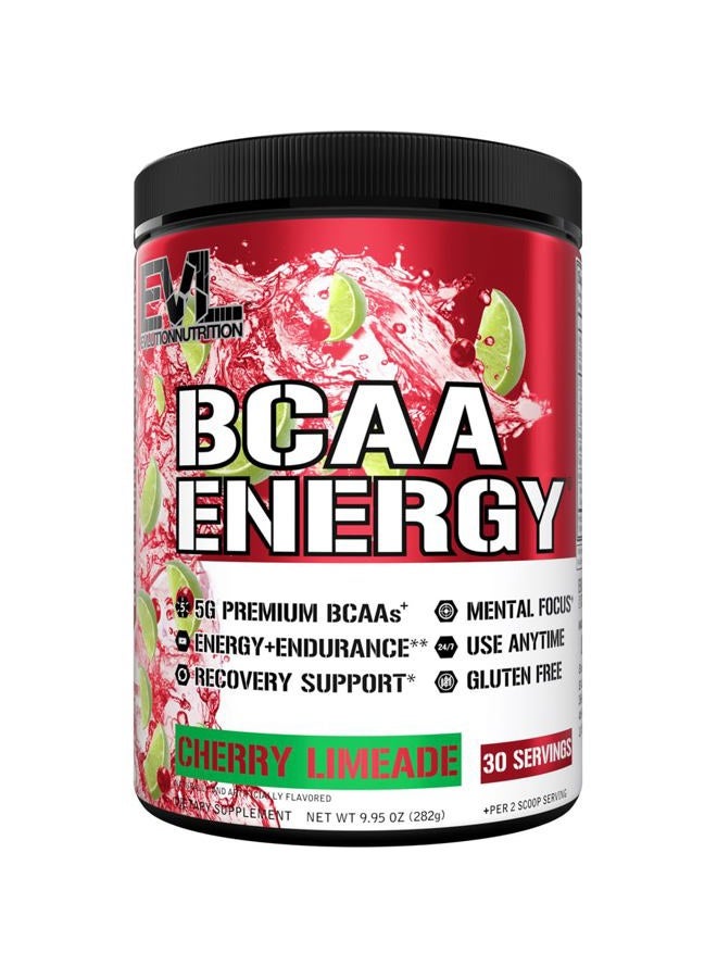 Evlution مسحوق الأحماض الأمينية EVL BCAAs - طاقة BCAA قبل التمرين لاستعادة العضلات والنمو النحيف والقدرة على التحمل - مشروب استعادة الترطيب بعد التمرين مع كافيين طبيعي - ليمون الكرز - Image 1