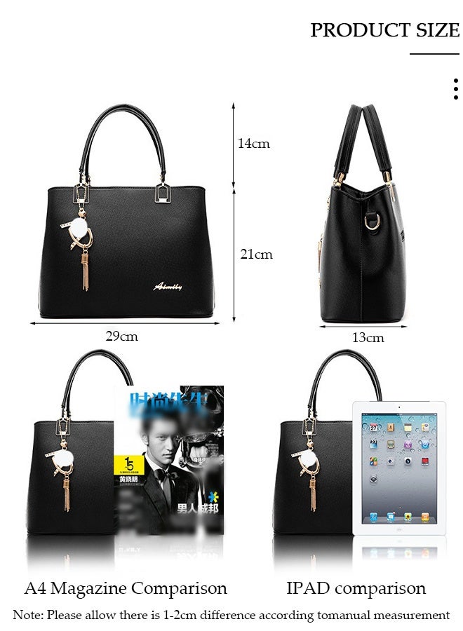 DUNISO Women's Fashion Handbag Faux Leather Crossbody Bag For Women Large Capacity Tote Bags Top Handle Satchel Fashionable Travel Shoulder Bag For Ladies - Image 2