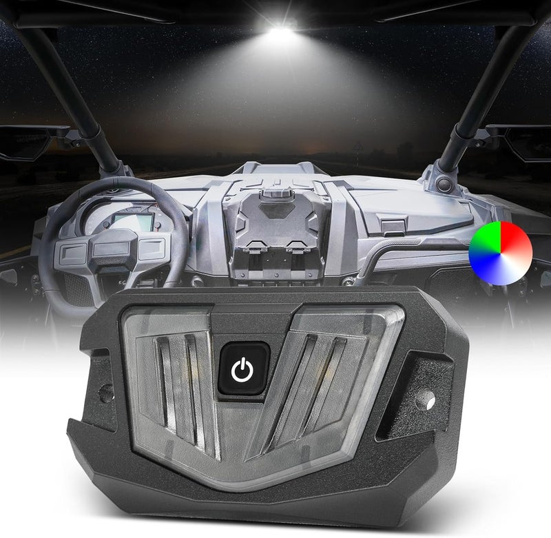 LTEODCHEW ضوء قبة V-Pro LED UTV RGBW، 12V إضاءة داخلية للسيارة مع مفتاح تركيب قفص قضيب الانقلاب أضواء سرير شاحنة LED لـ UTV Polaris RZR Ranger Can-Am Kawasaki Pioneer Talon ATV Car SXS Truck - Image 1