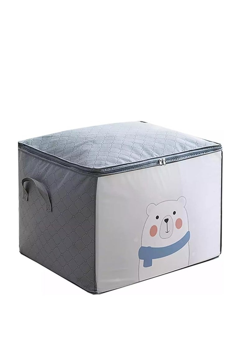 85L Clothes & Blanket Storage Bag – Large Capacity Waterproof Organizing Bag for Bedding, Clothes, Comforters, and Pillows – Strong Zipper and Reinforced Handles, Space-Saving Storage Solution  - Image 1