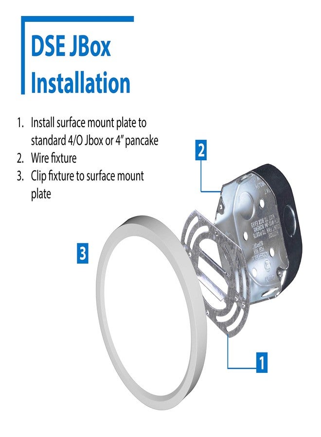 نيكور مصابيح إضاءة NICOR Lighting DSE521204KRDWH LED السفلية، بيضاء - Image 4