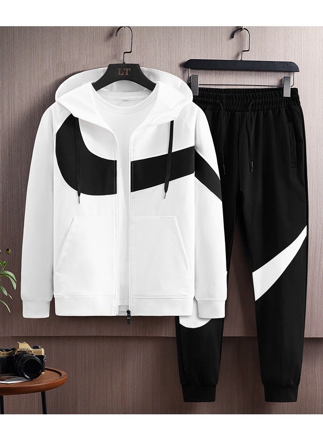 KUYING Men's Loose Sportswear And Sports Pants Two-Piece Set  - Image 1