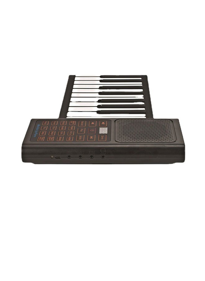 Generic - Professional 88-Key Roll-Up Electronic Piano – Portable Folding Keyboard for Beginners and Home Practice, High-Quality Sound with Bluetooth and MIDI, Black - Image 1