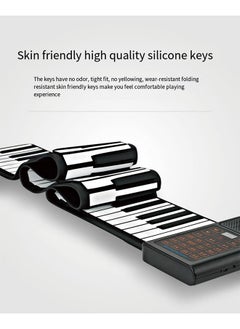 Generic Professional 88-Key Roll-Up Electronic Piano – Portable Folding Keyboard for Beginners and Home Practice, High-Quality Sound with Bluetooth and MIDI, Black  - Image 4