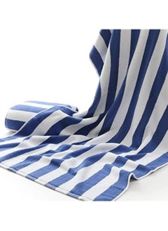 BYFT Petunia (Blue & White) Luxury Bath Towel (70 x 140 Cm Pool Towel-Set of 1) 100% Cotton, Highly Absorbent and Quick dry, Classic Hotel and Spa Quality Bath Linen-600 Gsm  - Image 3