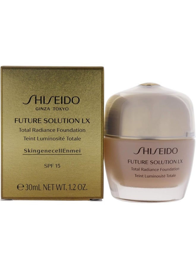 Shiseido - Future Solution Lx Total Radiance Foundation Spf 15 - 4 Rose, 30 Ml - Image 1
