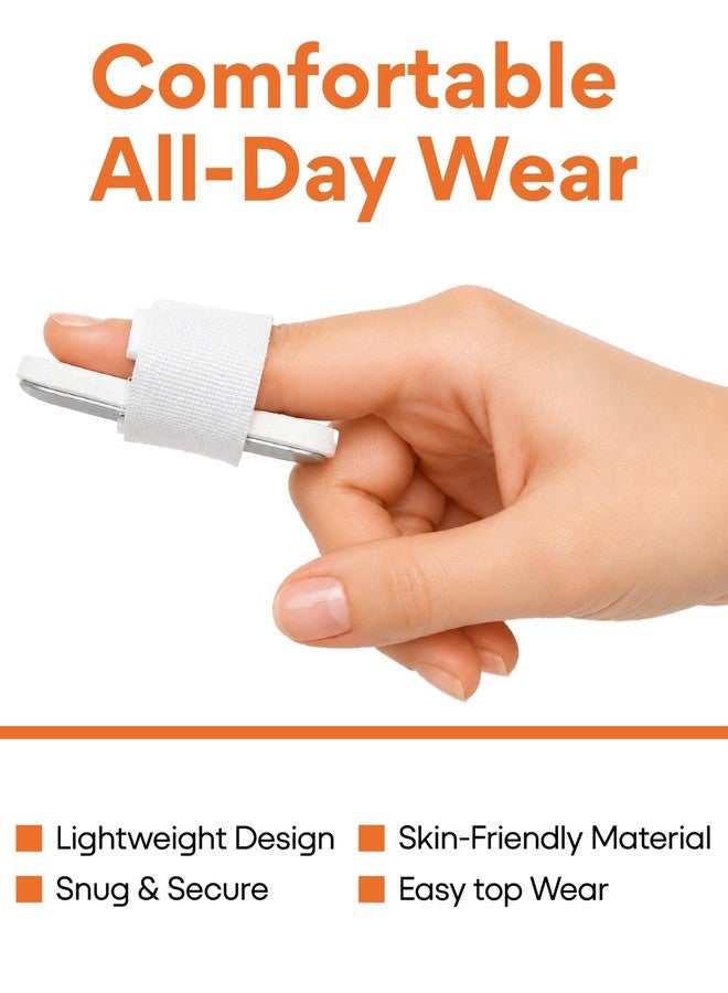 FOVERA Mallet Finger Splint Adjustable Aluminium & Foam Support – Flexible Finger Brace for DIP Joint Immobilization, Drooping Finger, Tendon Injury & Sports Injury Support (Universal) - Image 2
