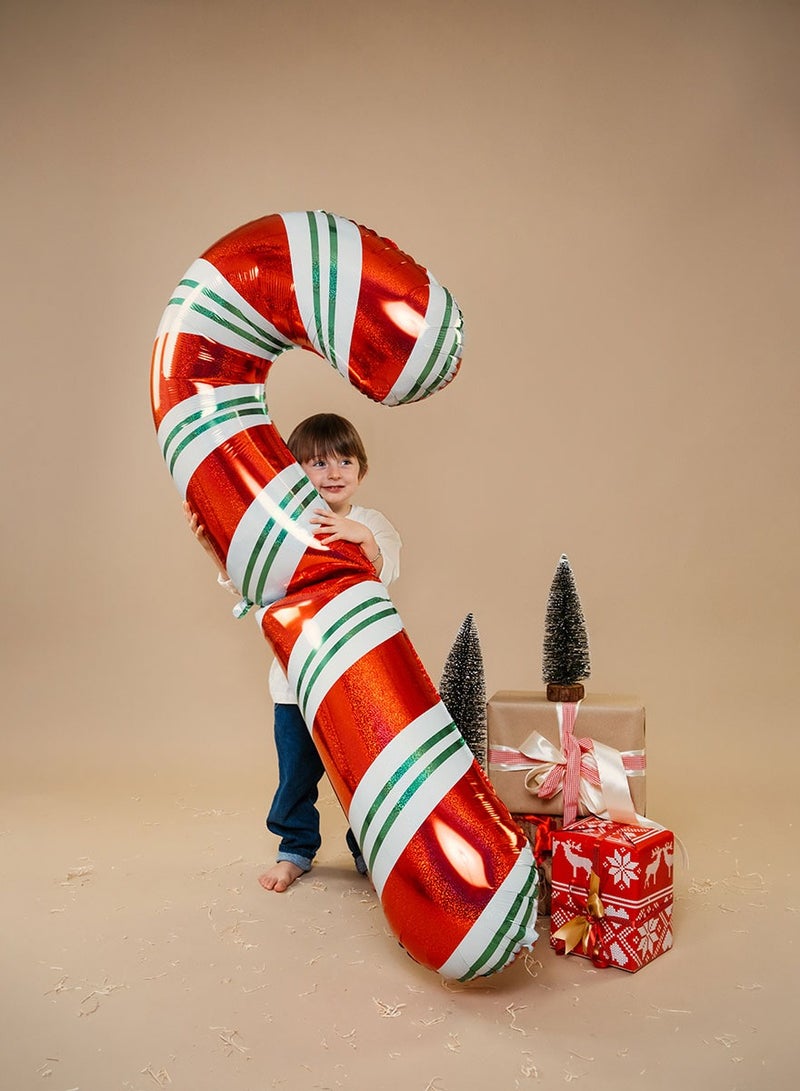 Betallic 60" Foil Balloon Delivery Candy Cane - Image 2