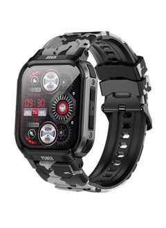 Lemfo Bluetooth Smart Watch, 1.85" HD Display Smart Fitness Watch, 1p68 Waterproof Military Smart Wrist Watch With 100 Plus Sports Mode, Voice Assistance Health Monitoring Watch For Men, (Gun Black)  - Image 1