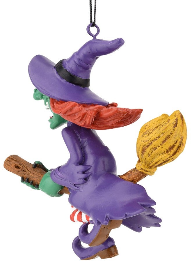 Tree Buddees Spooky Flying Witch on Broomstick Halloween Christmas Ornaments - Image 5