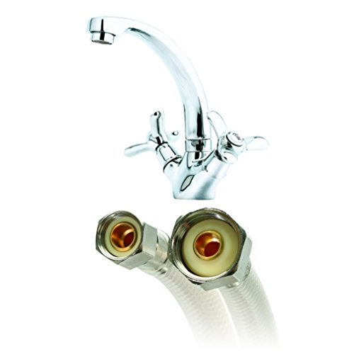 Fluidmaster 1FV36 Faucet Connector, Reinforced Vinyl - 3/8" Female Compression Thread x 1/2" I.P. Female Straight Thread, 3 Ft. (36") Length - Image 2