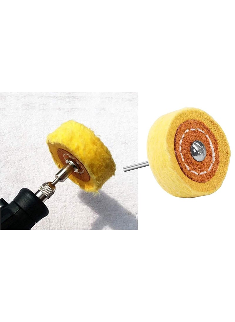 DIY Crafts DIY Crafts CTDIYHI53664 Rotary Tool Accessories Abrasive Tools T Style Polish Buffing Wheel Grinding Head Cloth DIY Wheel Grinder  - Image 2