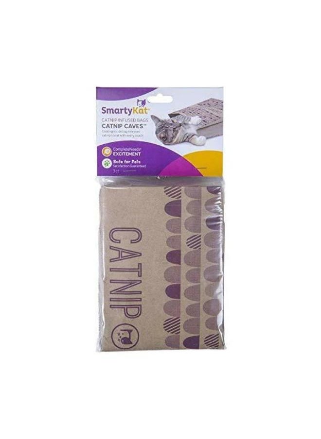 SmartyKat - Catnip Caves is a toy for cats bags that cover cats for relaxation comfort and stretching and are made of catnip. - Image 1