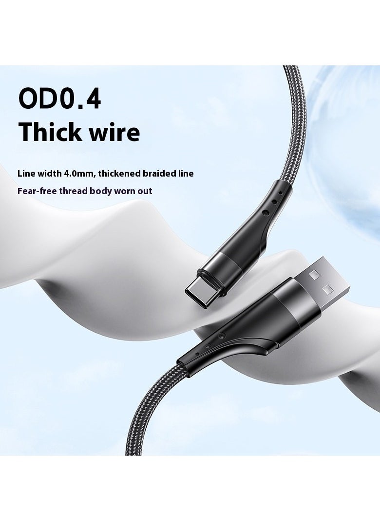 xozgdovg - PD fast charging OD6.0 python cable is suitable for apple 14ipad2.4A aluminum alloy braided bold charging cable. - Image 1