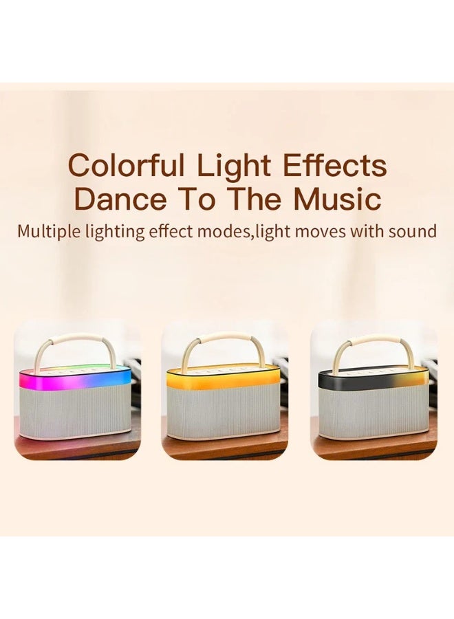 ريتشي سماعة بلوتوث محمولة RSK-W40 | صوت ستيريو 16 واط | إضاءة مائية RGB متزامنة مع الموسيقى | بطارية 4000 مللي أمبير | TF / AUX / Type-C - Image 4