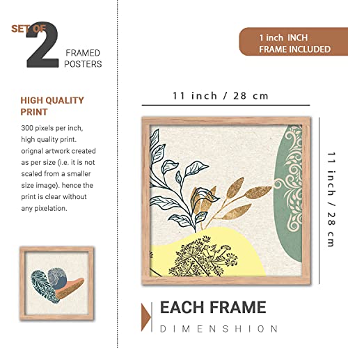 kotart Modern Art Home Decoration Painting Abstract Paintings With Frame For Living Room Bed Room Hotel Wall Decor Digital Reprint Engineered Wood Set of 4 Framed - Image 3