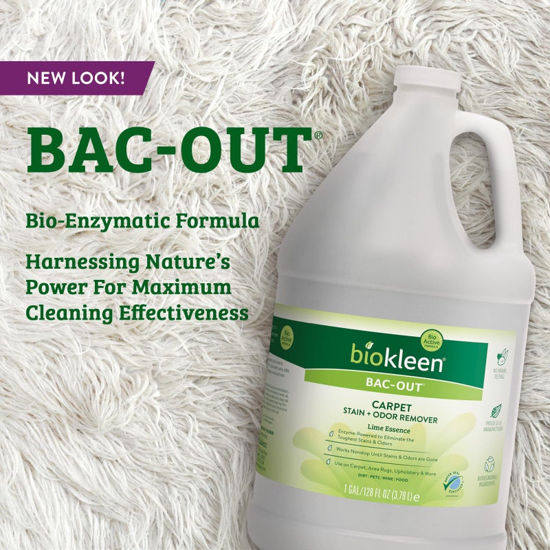 Biokleen Bac-Out Enzyme Stain & Odor Remover - 128 Ounces - Destroys Stains & Odors Safely, for Pet Stains, Laundry, Diapers, Wine, Carpets, & More, Eco-Friendly, Non-Toxic - Image 2