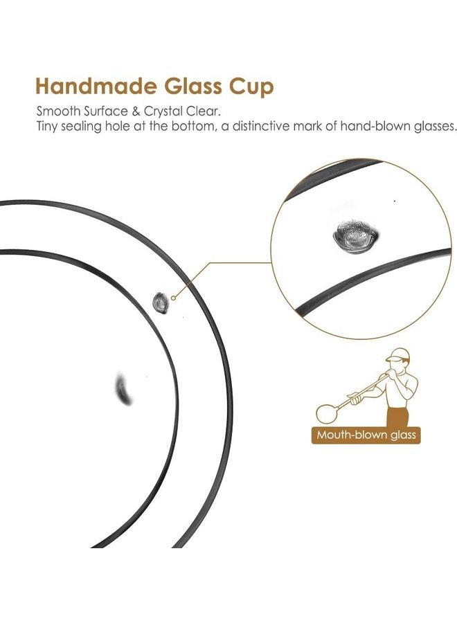 NIBEMINENT 6 Pieces Double Walled Coffee Glasses Mugs multicolour - Image 3