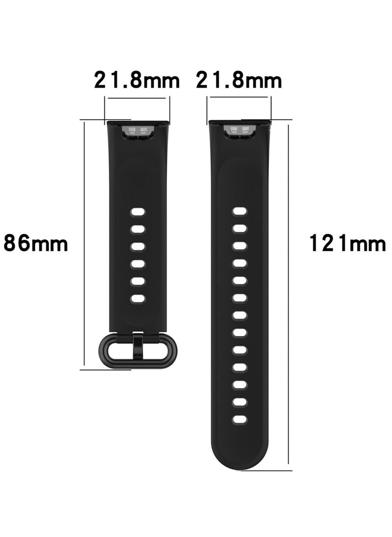 ten.tech TenTech Soft Silicone Sports Band for Xiaomi Watch 2 Lite / Redmi 2 Lite / Poco / Redmi 2 / Horloge 2 Smart Watch - black  - Image 5
