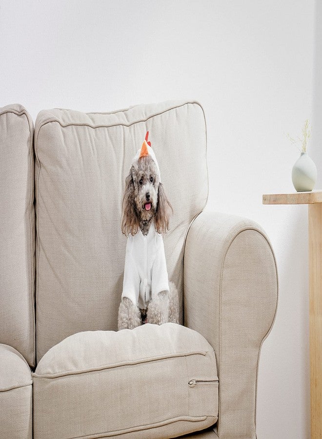 موغوكو أزياء تنكرية مضحكة للكلاب والدجاج من موغوكو، عباءة تنكرية للحيوانات الأليفة في الهالوين والكريسماس، زي تنكري صغير للقطط والدجاج، سترة صوفية دافئة للحيوانات - Image 5