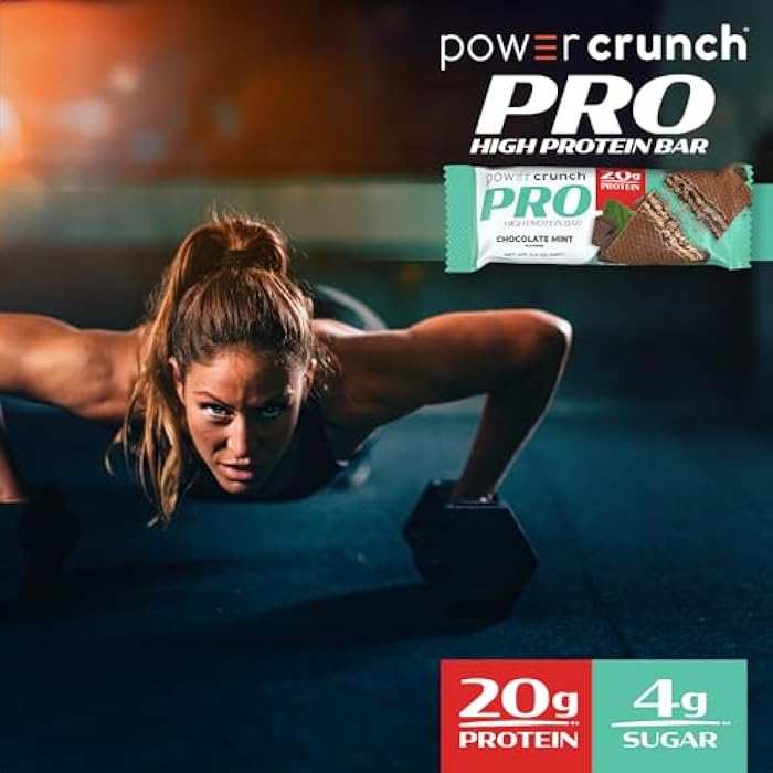 Power Crunch PRO Protein Wafer Bars, High Protein Snacks with Delicious Taste, Chocolate Mint, 2.0 Ounce (4 Count) - Image 3