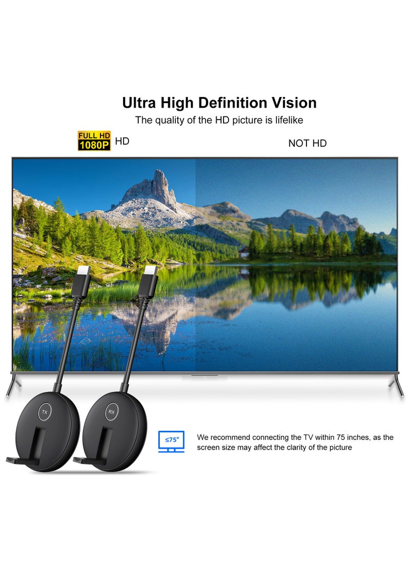 DOCKCASE Wireless HDMI Transmitter and Receiver- Plug and Play Extender Kit, Multi-TV 50M 1TX UP to 4RX  - Image 5