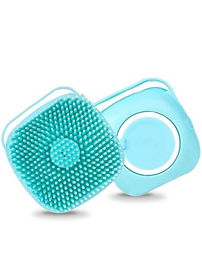 Dog Bath Brush, Best Pet Bathing Tool For Dogs, Soft Silicone Dog Grooming Brush Bristles With Loop Handle Give Pet Gentle Massage, Extra Shampoo Dispenser (Multicolor) - Image 1