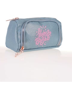 KAUKKO Ecrou Sparkle Plump Pencil Bag Gray  - Image 3