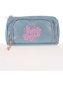 KAUKKO Ecrou Sparkle Plump Pencil Bag Gray  - Image 1