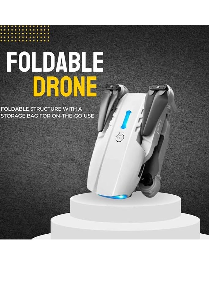ELTRAZONE - E88 Drone with Camera – 4K HD Dual Camera, Lightweight (Less Than 100g), Foldable Design, 45 Minutes Flight Time, 1 Batteries, Toy Drone for Kids & Beginners, Optical Flow, Altitude Hold, 360° Flip - Image 1