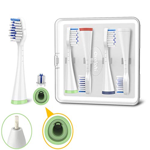 Oralphi Toothbrush Replacement Heads for Waterpik Complete Care 5.0/9.0 (CC-01/WP-861), STRB-4WW, (4-Pack, White) - Image 2