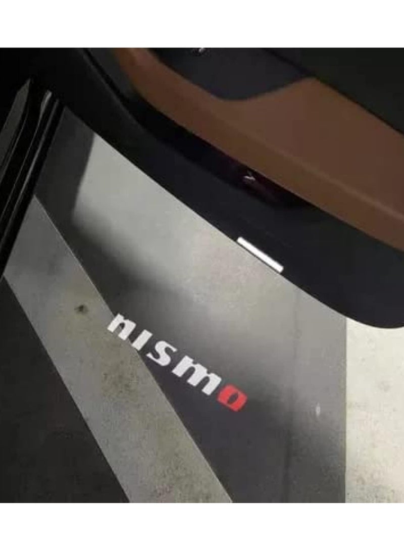 Vierex Nissan Nismo Door Logo Light For Nissan Patrol Nismo Y62 2010 2011 2012 2013 2014 2015 2016 2017 2018 2019 2020 2021 2022 2023 2024 Nismo Accessories 2PCS Car Door Projector Ghost Shadow Lamp Welcome Light - Image 1