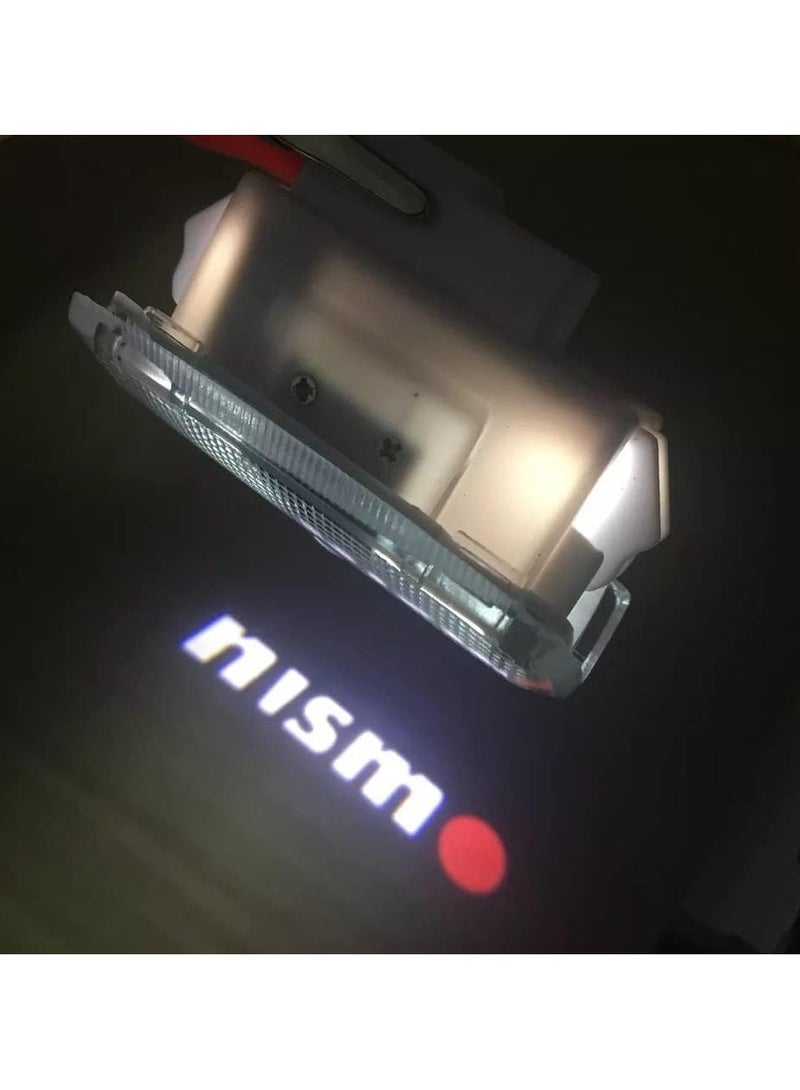Vierex Nissan Nismo Door Logo Light For Nissan Patrol Nismo Y62 2010 2011 2012 2013 2014 2015 2016 2017 2018 2019 2020 2021 2022 2023 2024 Nismo Accessories 2PCS Car Door Projector Ghost Shadow Lamp Welcome Light - Image 3