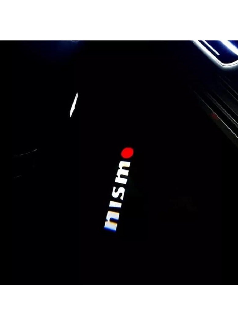 Vierex Nissan Nismo Door Logo Light For Nissan Patrol Nismo Y62 2010 2011 2012 2013 2014 2015 2016 2017 2018 2019 2020 2021 2022 2023 2024 Nismo Accessories 2PCS Car Door Projector Ghost Shadow Lamp Welcome Light - Image 4