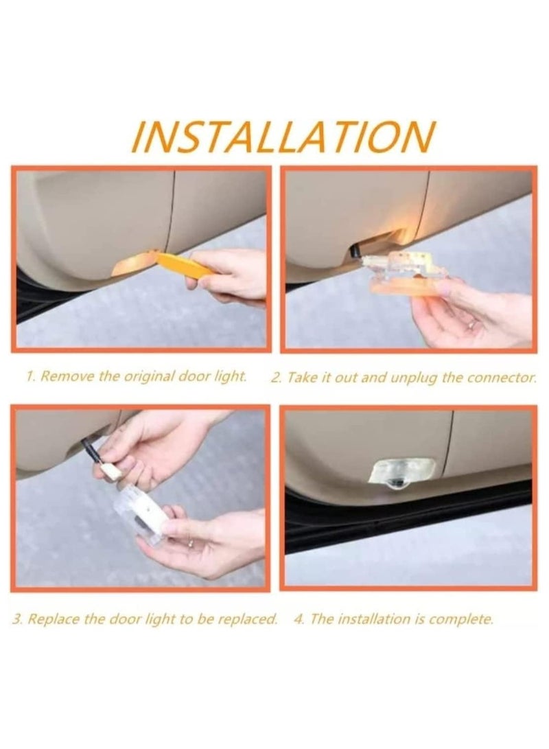 Vierex Nissan Nismo Door Logo Light For Nissan Patrol Nismo Y62 2010 2011 2012 2013 2014 2015 2016 2017 2018 2019 2020 2021 2022 2023 2024 Nismo Accessories 2PCS Car Door Projector Ghost Shadow Lamp Welcome Light - Image 5