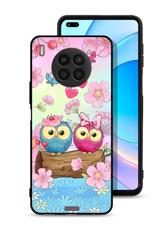Tolwak Huawei nova 8i Protective Case Cover Cute Owls Art - Image 1