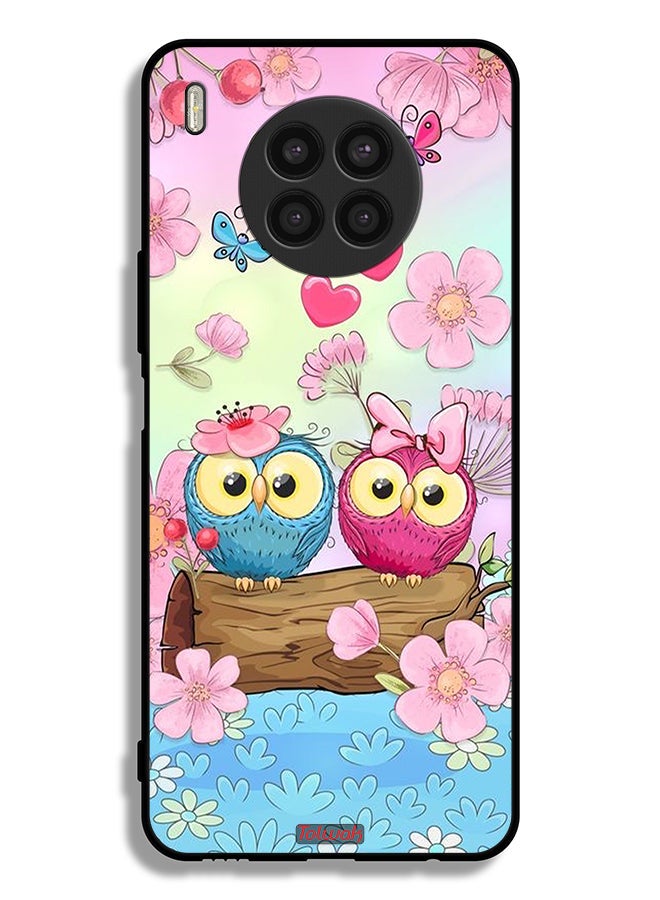 Tolwak Huawei nova 8i Protective Case Cover Cute Owls Art - Image 2