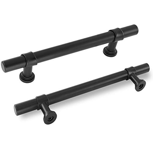 Goldenwarm Black Cabinet Handles 25 Pack Black Drawer Pulls - LST18BK128 Kitchen Hardware for Cabinet Vintage Kitchen Hardware Handles Dresser - Image 1