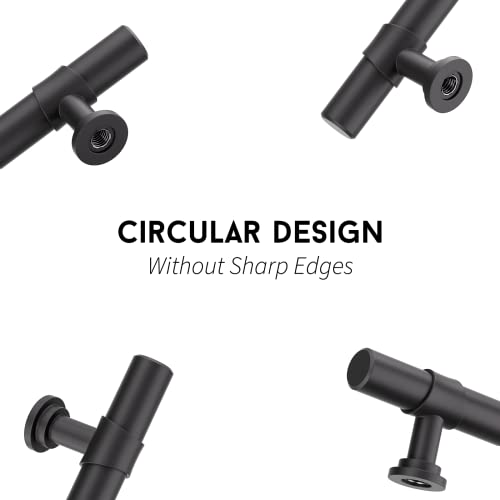 Goldenwarm Black Cabinet Handles 25 Pack Black Drawer Pulls - LST18BK128 Kitchen Hardware for Cabinet Vintage Kitchen Hardware Handles Dresser - Image 4