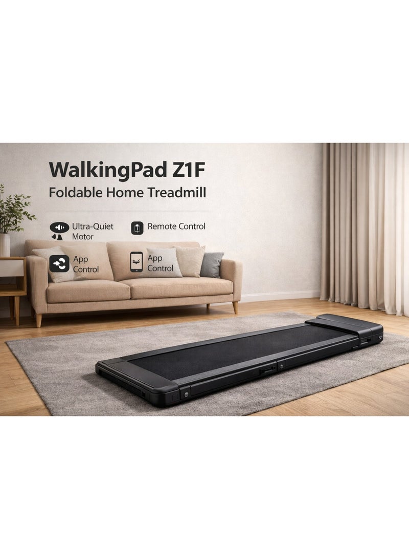 “WalkingPad Z1F Foldable Home Treadmill – Compact, Ultra-Quiet Motor, App & Remote Control, Walking & Light Exercise”