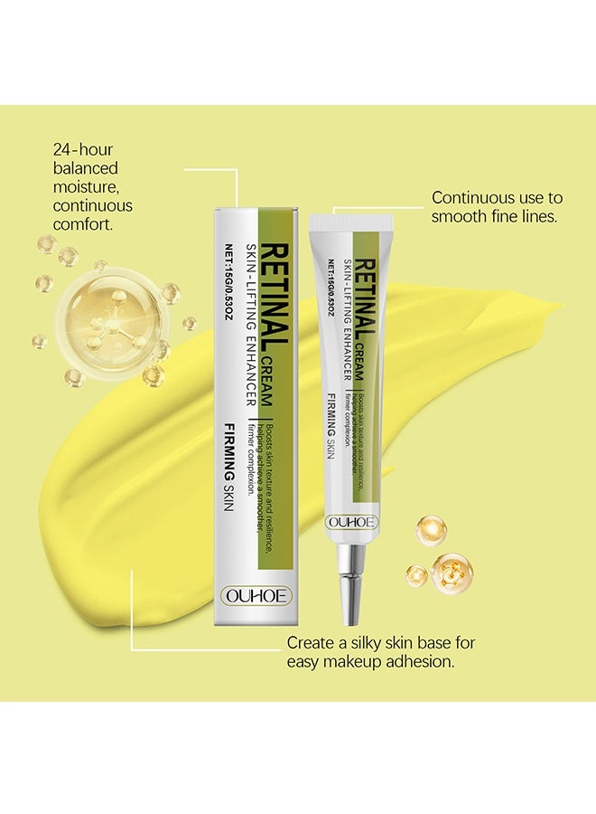 OUHOE Retinal Cream, Retinal Shot Tightening Booster,Retinol Shot Tightening Serums,Retinal Mild Facial Care Liquid,Face Skin Moisturizer,Tightening Moisturiser,Retinol Face Cream,Firming Eye Cream,Eye Wrinkle Cream - Image 5