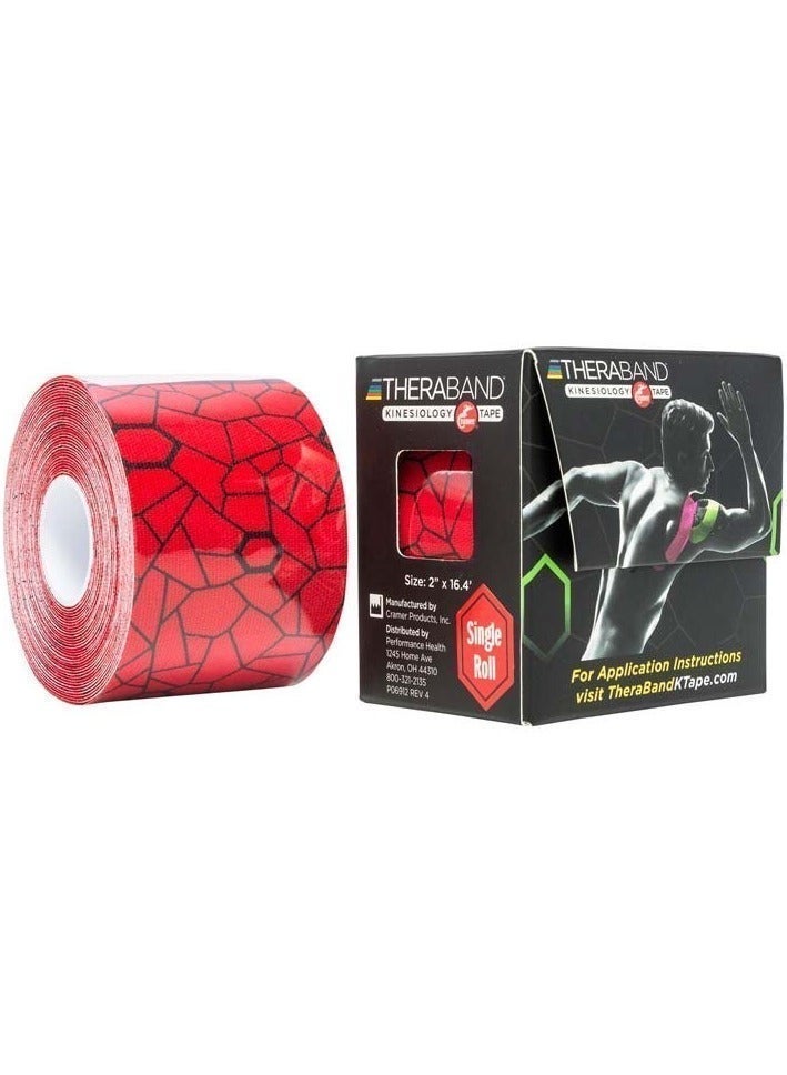 ثيرا باند لاصق "ثيراباند كينيسيولوجي" (Theraband Kinesiology Tape)، وهو شريط طبي رياضي يستخدم لدعم العضلات والمفاصل وتخفيف الألم وعلاج الإصابات الرياضية - Image 1