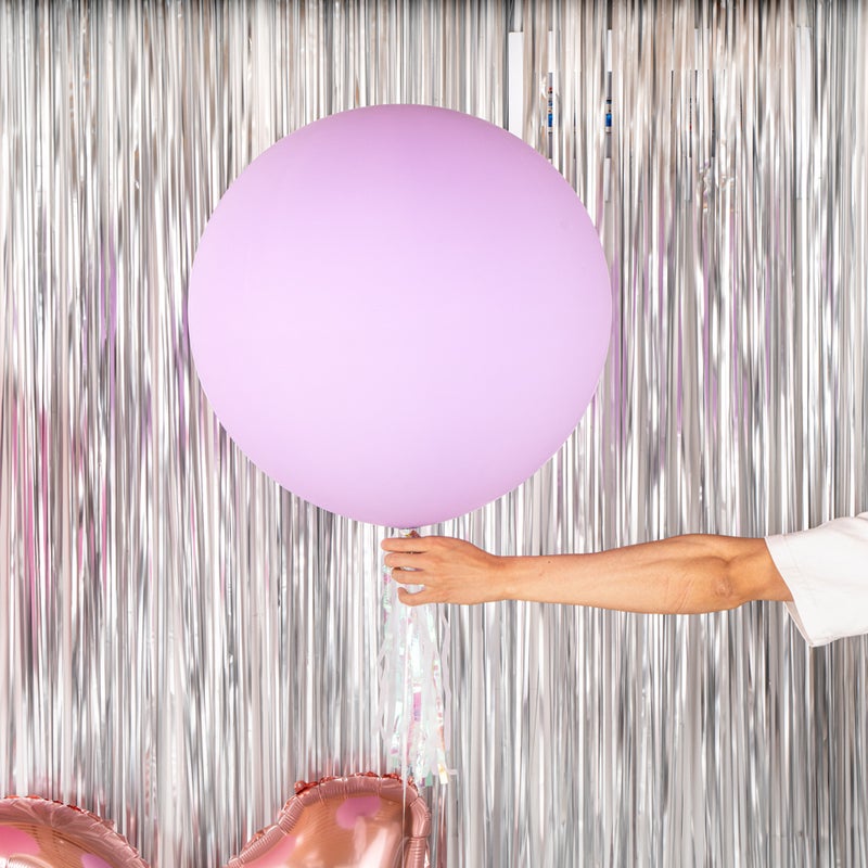 Restaurantware بالونات جومبو بحجم 36 بوصة من رستورانت وير - 10 بالونات سميكة - لاتكس قوي، يمكن ملؤها بالهيليوم أو الهواء، بالونات دائرية عملاقة بلون بنفسجي باهت، زينة لجلسات التصوير، حفلات الزفاف، أو الحفلات - Image 5