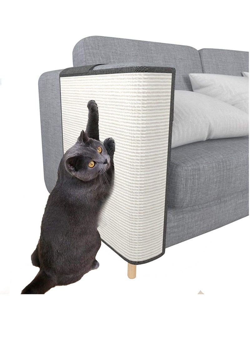 UNIVERSAL Cat Scratch Mat Sofa Protector Natural Sisal Furniture Protector Scratching Pad for Cats Scratcher Carpet of Couch Sofa Chair Suitable for Right Armrest - Image 1