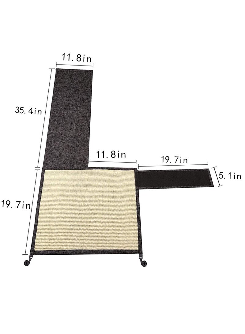 UNIVERSAL Cat Scratch Mat Sofa Protector Natural Sisal Furniture Protector Scratching Pad for Cats Scratcher Carpet of Couch Sofa Chair Suitable for Right Armrest - Image 4