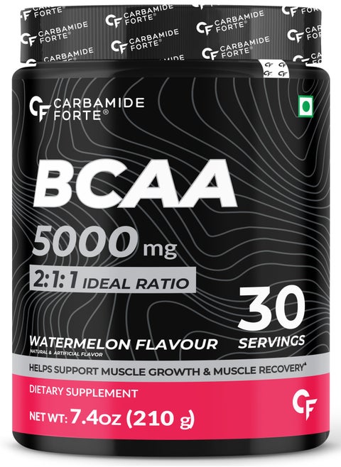 Bcaa Powder 5000Mg Bcaa Supplement 7G Serving With Ideal 2:1:1 Ratio Bcaa Watermelon Flavour 210G