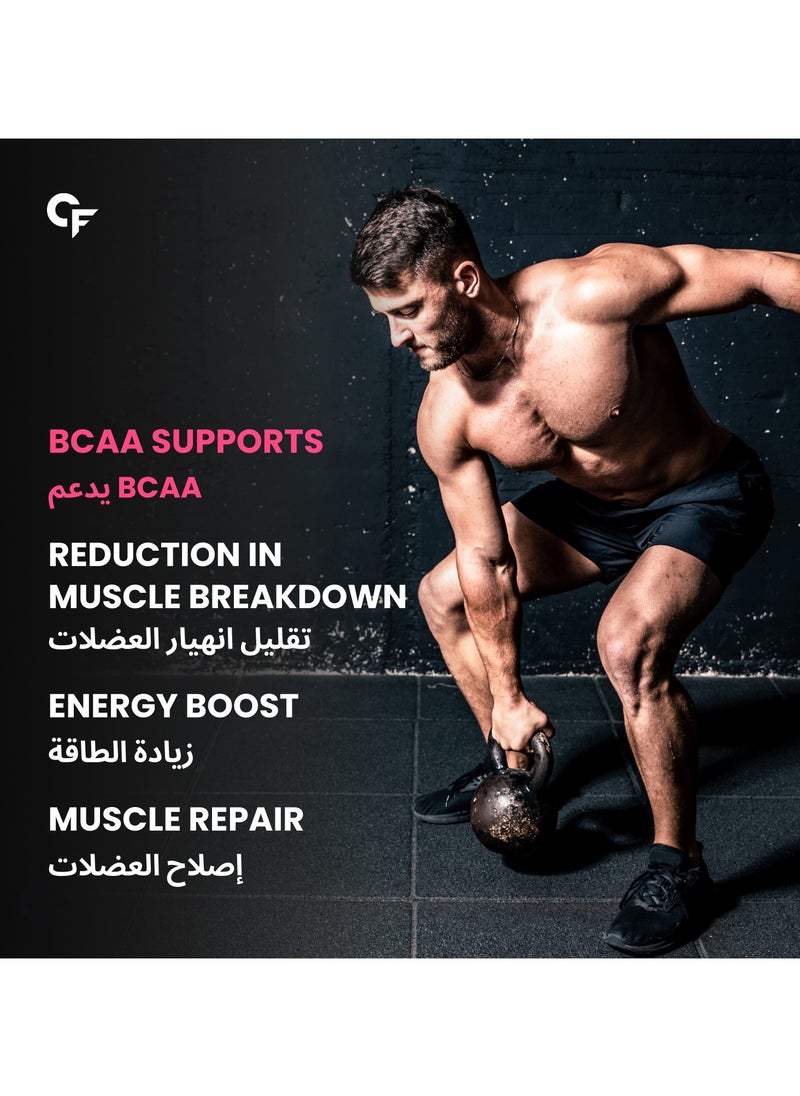 CARBAMIDE FORTE Bcaa Powder 5000Mg Bcaa Supplement 7G Serving With Ideal 2:1:1 Ratio Bcaa Watermelon Flavour 210G  - Image 5